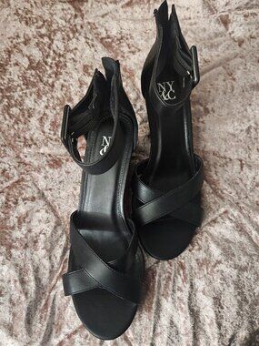 New York and Co. Black Wedge sandal
